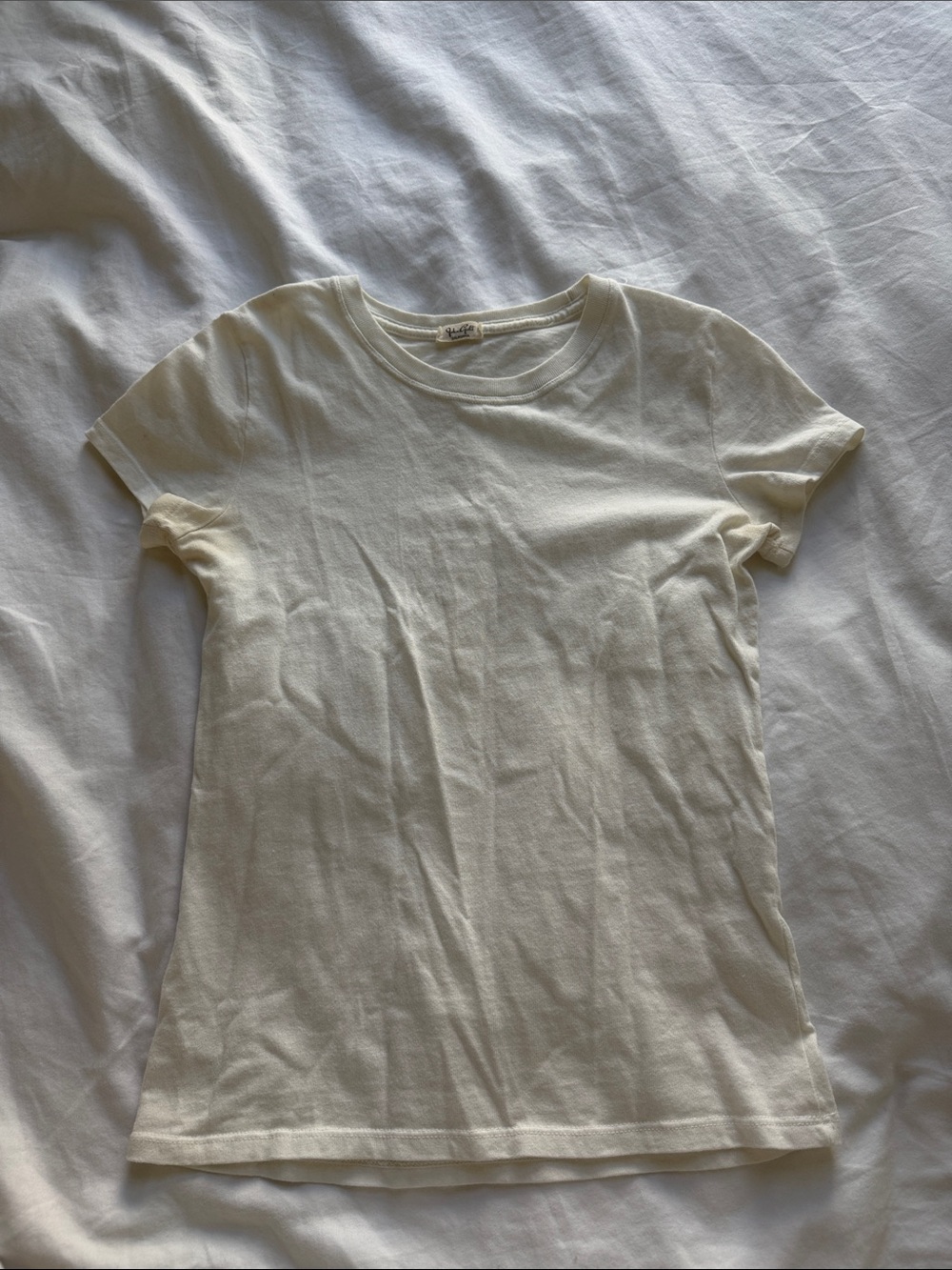brandy melville john galt white basic tee